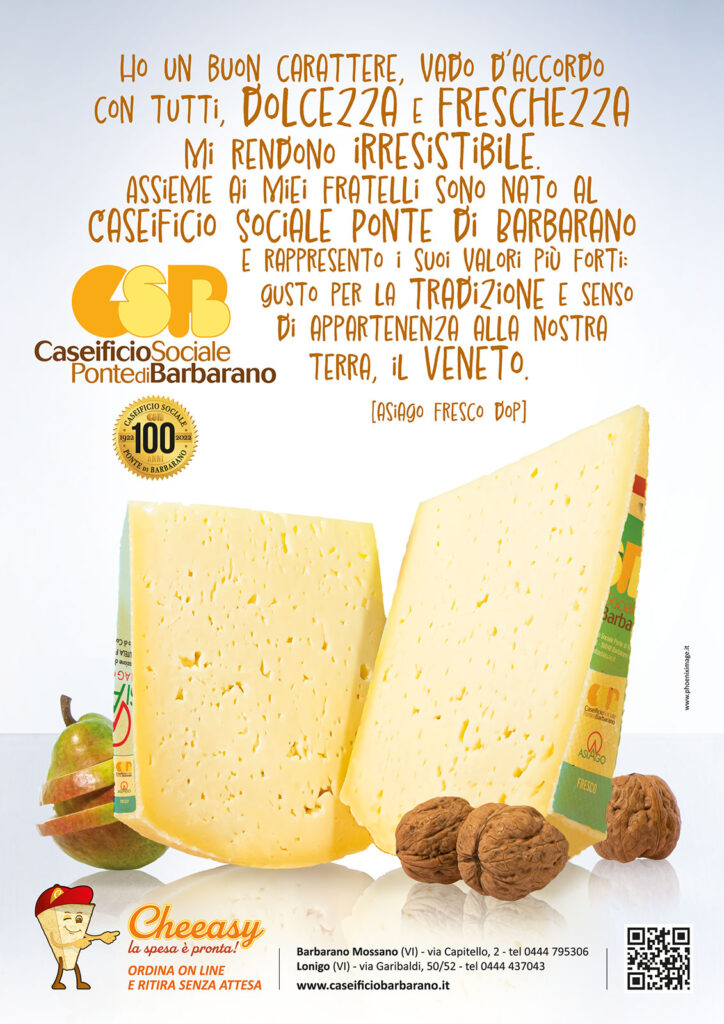 advertising per formaggio asiago
